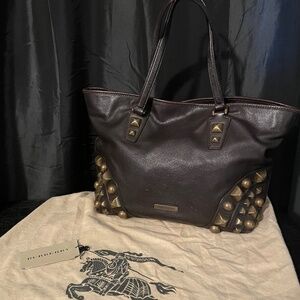 Burberry Stud Leather Tote
